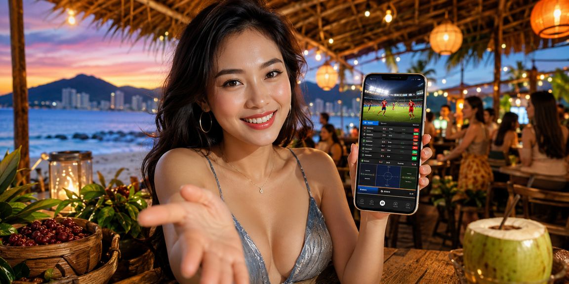Người dùng Việt Nam thư giãn bên cạnh biển Nha Trang, cân bằng giải trí và sức khỏe