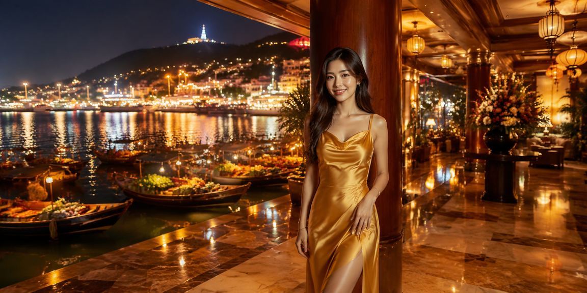 Quang cảnh chợ đêm Vũng Tàu nhộn nhịp – nơi người dân thường mua vé xổ số truyền thống